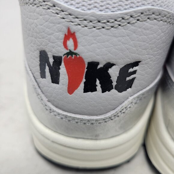 Nike Air Max 1 PRM Premium Hot Sauce Chile Red Pepper White Silver HF7746-100 8 - Picture 9 of 16